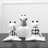 Nordic style modern resin yoga frog ornaments ins living room bedroom decorations display birthday gifts