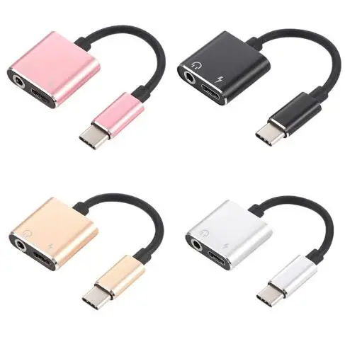 

USB C to Jack 3.5 Type C Cable Adapter For Huawei P20 Pro Xiaomi Mi 6 8 Note3 Mix USB Type C 3.5mm AUX Earphone Converter
