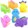 custom pvc little dinasaour squirts fun bath toys,custom friendly material plastic figures,oem plastic figures painting for kids