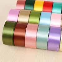 

Wholesale Home Decor Custom Single Side Ribbon Christmas Satin Ribbon