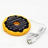 Hot Sell New Design Keep Warm Rubber Silicone Coaster With USB , Colorful USB Coaster Cup Mat