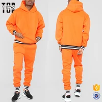 

Bulk wholesale custom logo fitted fleece plain tracksuit men