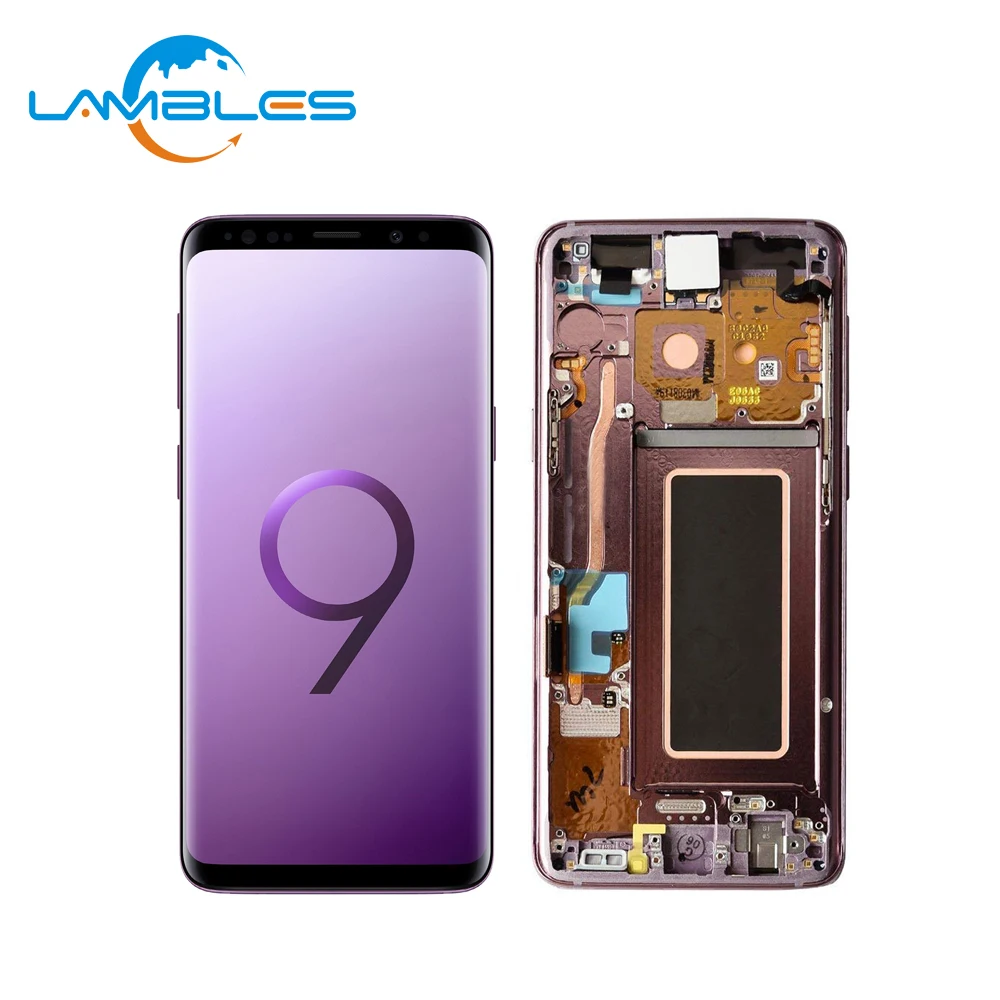 

12 Months Warranty For Samsung Galaxy S9 Plus LCD Screen Replace.For Samsung S9 Plus LCD Display Digitizer Assembly With Frame, Black/gold/blue