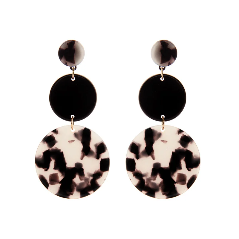 

ed01908d Fashion Acrylic Earrings Circle Designs Earrings Women Jewelry, Gold