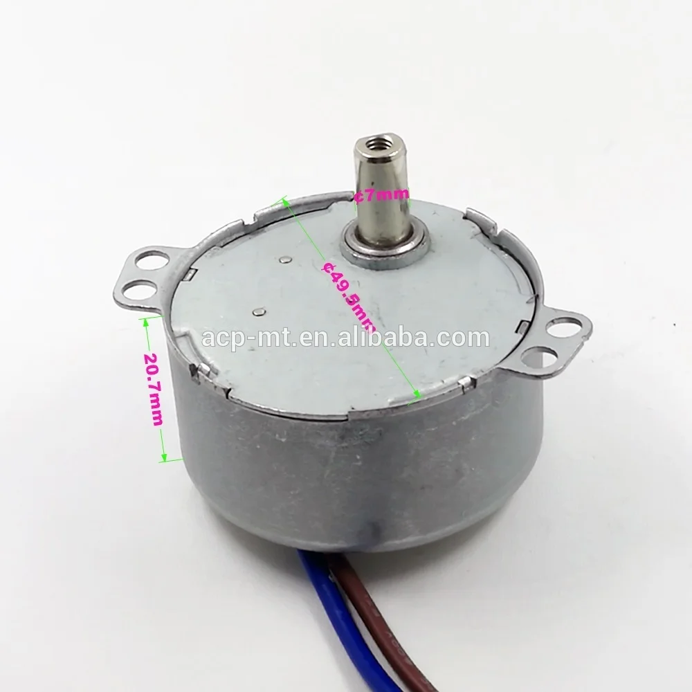 
50tyz synchronous 1_rpm_gear_motor 