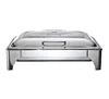 Rectangle hydraulic chafing dish buffet food warmer with glass lid