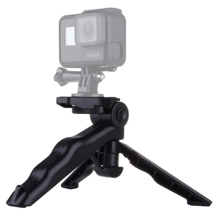 PULUZ Grip Folding Tripod Mount with Adapter and Screws for GoPro HERO Digital Cameras Load Max: 2kg