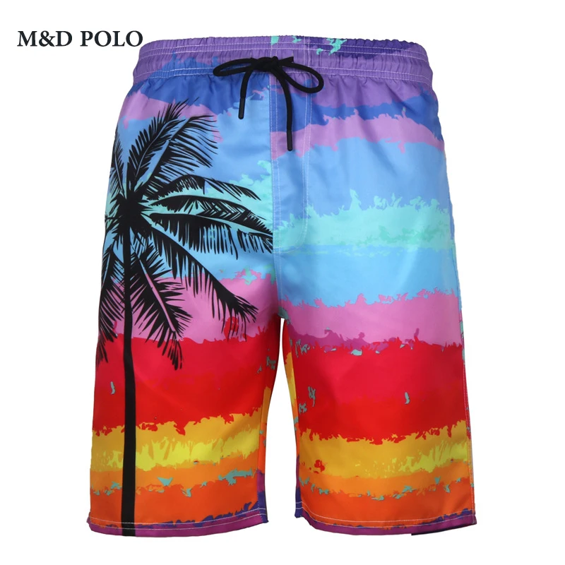 

Mdpolo Fashion Stylish Beach Short Men's Board Short With Elastic Lasso Waist Stretch Fabric Quick Dry Swim Trunk, Blue/sky blue