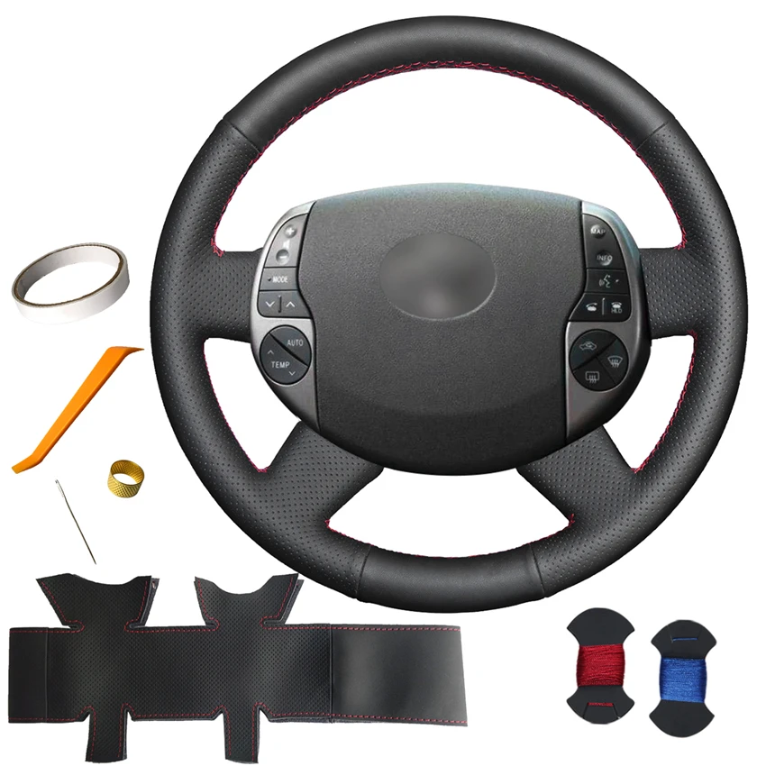 

Hand Sewing Artificial Leather Steering Wheel Cover for Toyota Prius 20 2004 2005 2006 2007 2008 2009