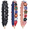 MeeTee B-S001 Custom Logo handbag Accessories Flower PU Leather Bag Strap