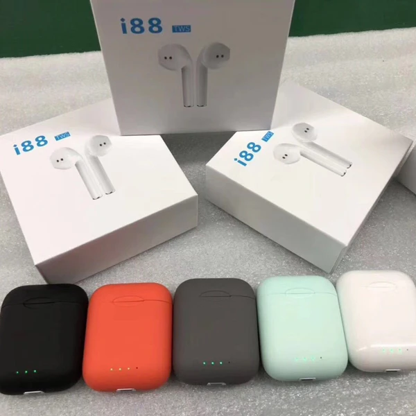 

Original Factory i88 TWS Wireless Stereo Bluetooth 5.0 Earphone Touch Better than i10 i11 i12 i9S tws For iPhone 7 8 X Ear Pods