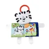 Ring Paper Kids Animal Cat Cloth Book Baby Puzzle Toy Development Education Books Best Gift for Newborn Baby Infant Cognitive