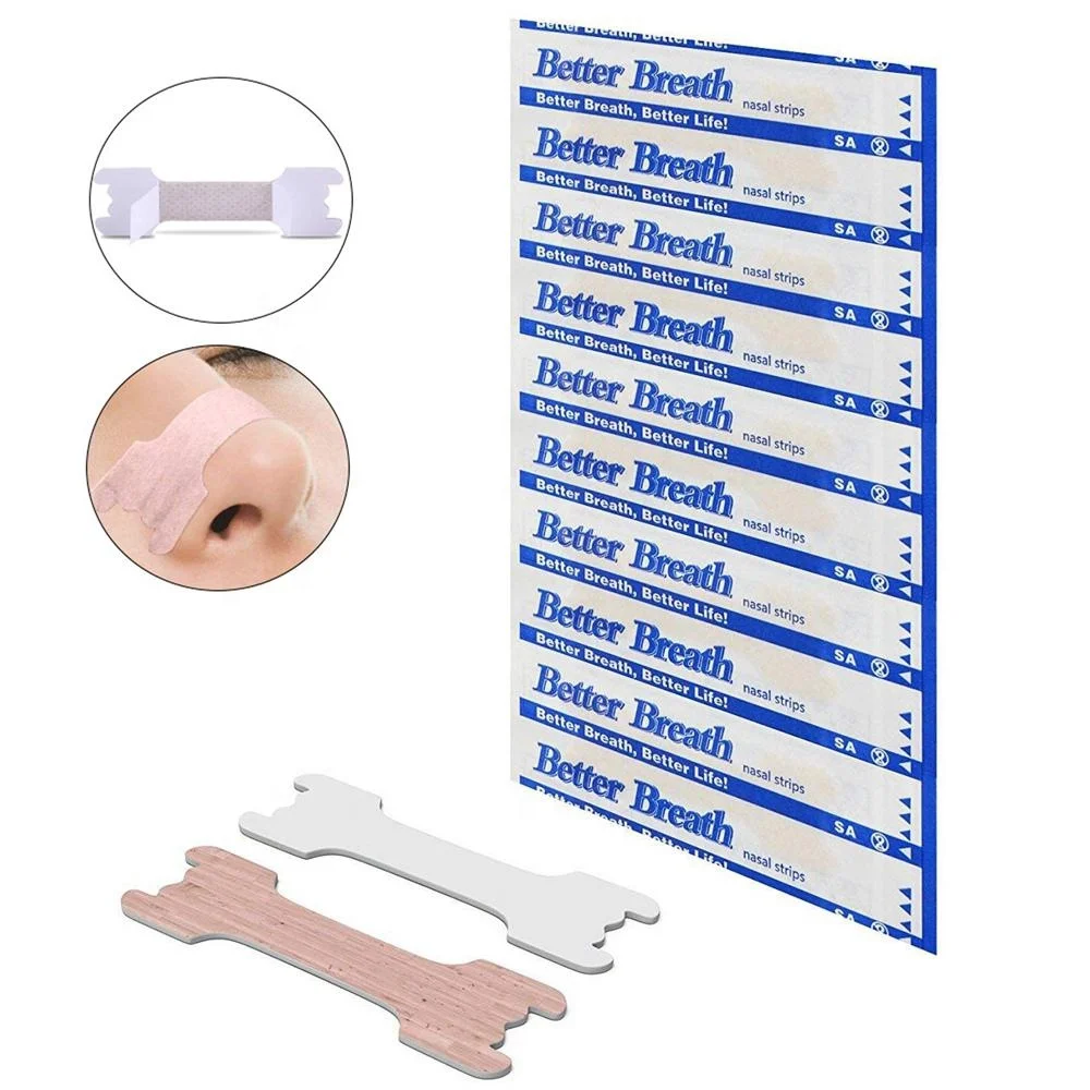 

Breath Easy Sleep Nasal Strips Free Sample 66X19mm Adult Anti Snoring Nose Strip Better Breath Nasal Strips For Stop Snoring