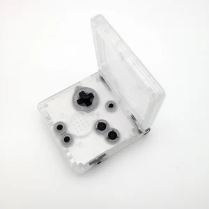 2019 Newest Clear white, Clear Black Full Housings Shell for Nintendo Gameboy Advance SP GBA SP console game housing