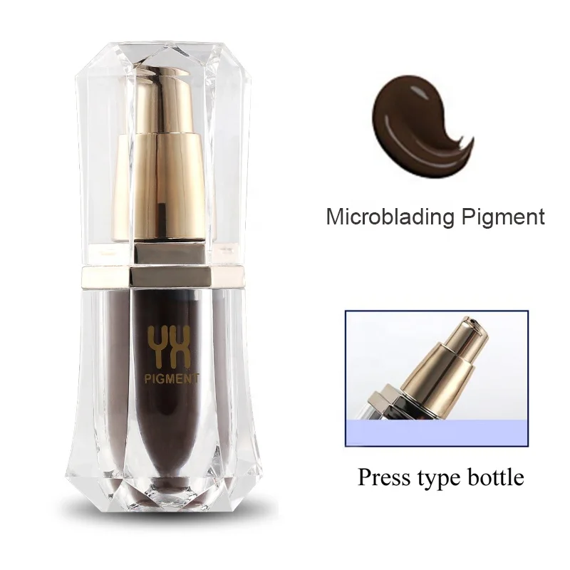 

D  Natural Eyebrow Makeup Pigment Microblading Semi Permanent Tattoo Ink For Brow Eyeliner Lip Cosmetic Makeup, Brown coffee / cholocate / light pink etc