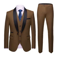 

2019 men's slim groom wedding dress 8 color suit