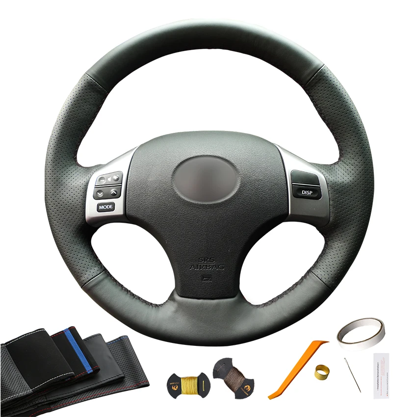 

Custom Hand Sewing Genuine Leather Steering Wheel Cover for Lexus IS250 IS250C IS300 IS350 F SPORT 2005-2011