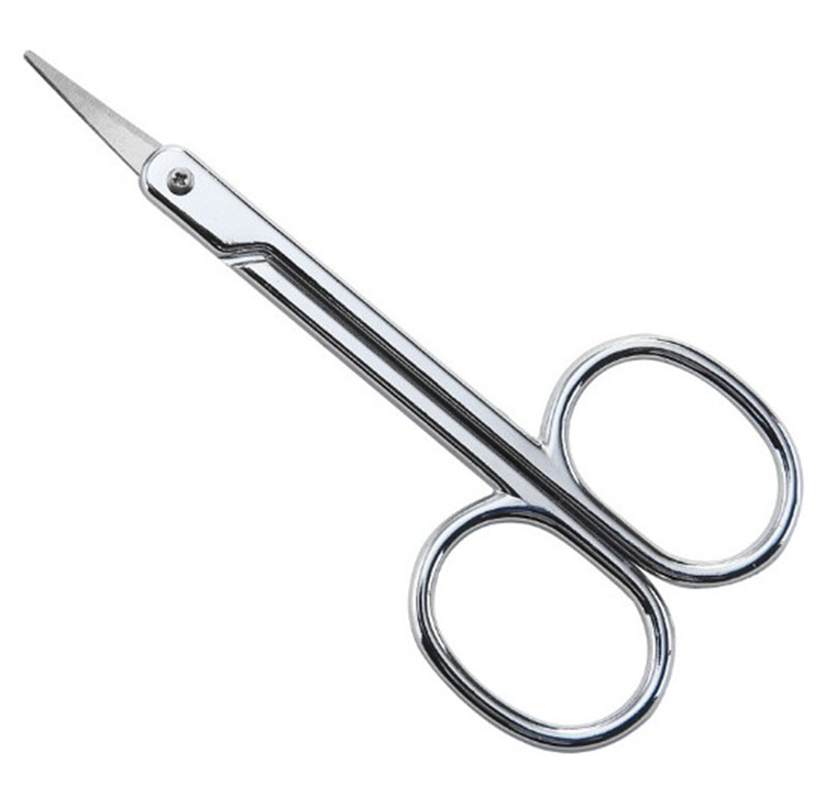 

Wholesale Stainless Steel Curve Eyebrow Scissors, Silver