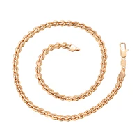 

43571 xuping crime chain necklace 24K gold dubai simple gold-plated chain fashion necklace jewelry