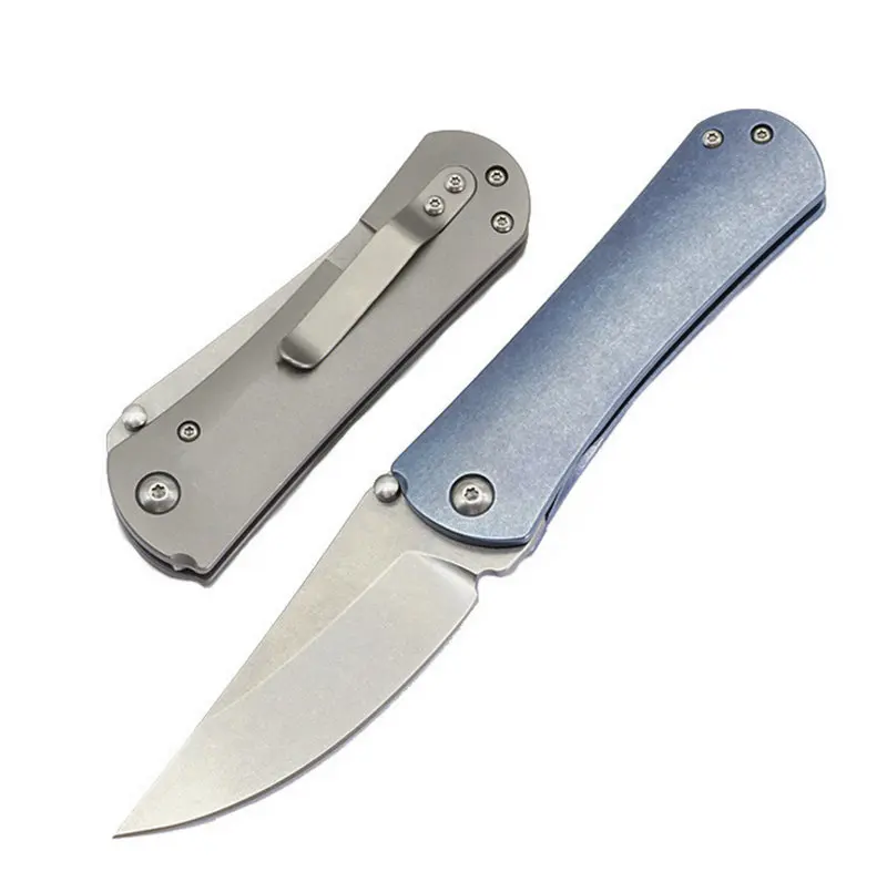 

Trskt Folding Knife D2 Blade ,TC4 Handle Camping Hunting Survival Knives Pocket Outdoor Knife EDC Tool Dropshipping
