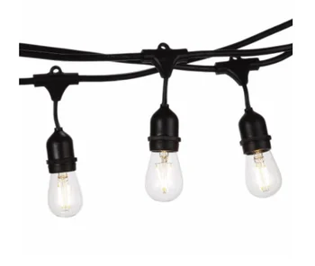 Serie Vintage Cafe Luces Led De Cadena (48ft.) 15 Bombillas De Por Vida