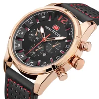 

2019 New MINI FOCUS Quartz Mens Watches Top Brand Luxury Famous Male Leather Clock Sport Watches Men Wrist