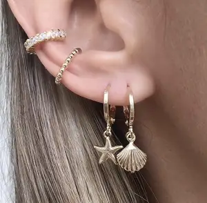 company custom factory price fashion brazil jewelry earrings 2019 for women foxi jewelry