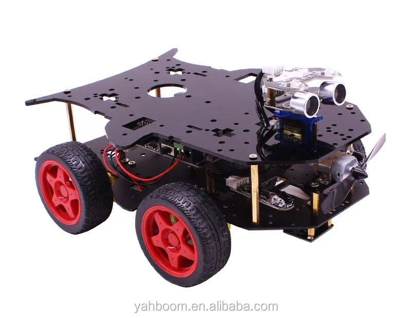 Yahboom STAMM Bildung DIY Grafische Programmierung 4WD Smart Auto Kit Roboter Für Arduinos R3