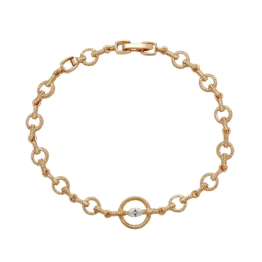 

72299 xuping gold plated fashion special price gemstone bracelet