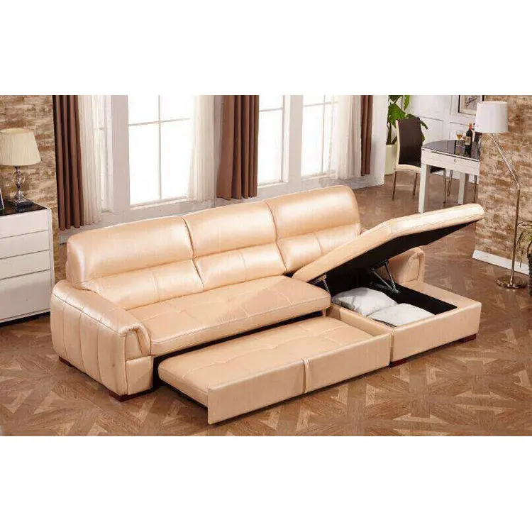 Multi Functional L Shape Sofa With Bed And Storage Box Corner Sleeping Function Multi Functional L Shape Sofa With Bed And Storage Box Corner Sleeping Function