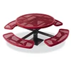 Arlau steel Picnic Table,Outdoor bench seating table, Outdoor Metal Dinning Table