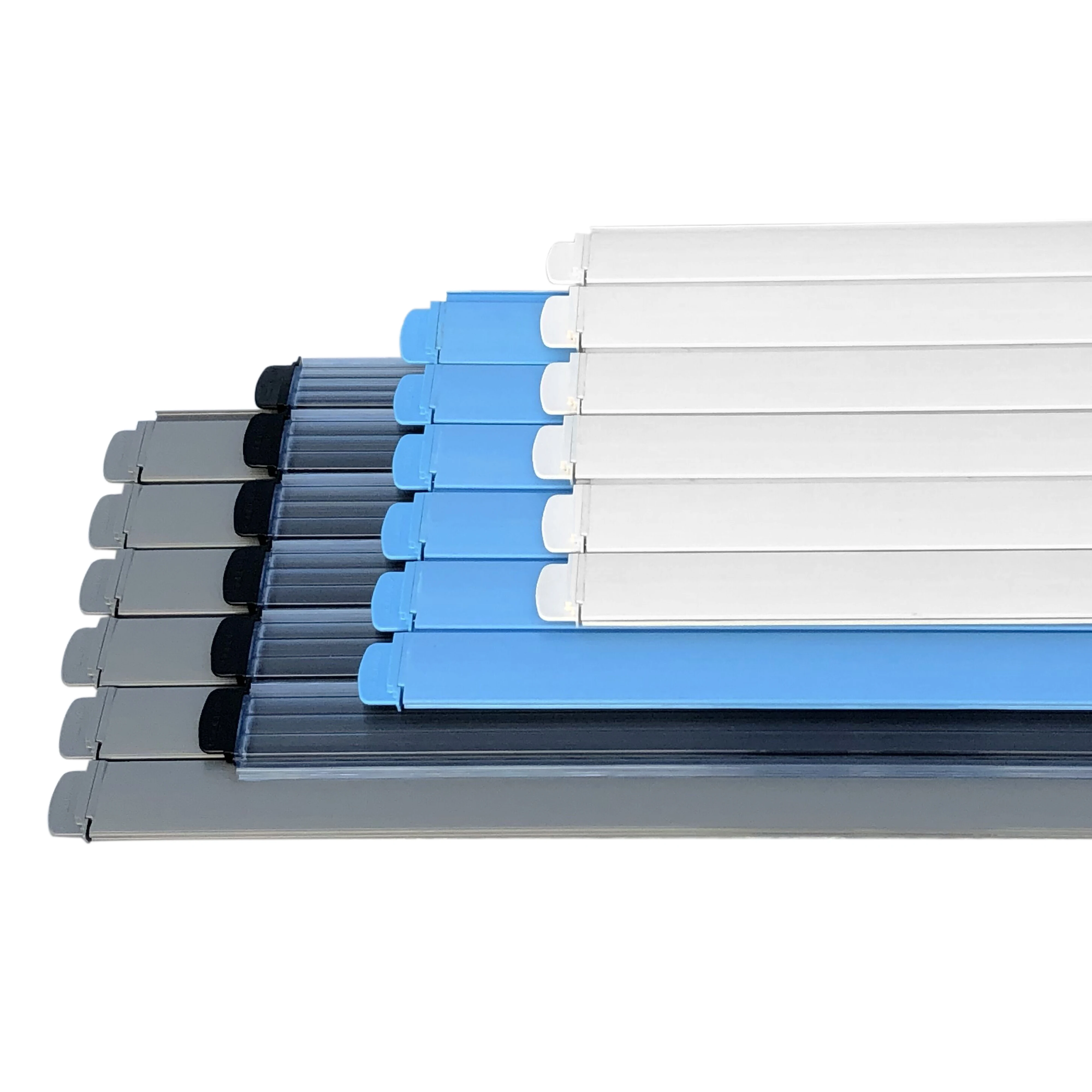 

2019 popular waterproof submersible pool cover tubular motor with Polycarbonate slats, Transparant blue/ivory/beige/light blue