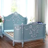 Lovely Antique Painted French Bed, 19th Century All Hand Carved Luxurious Bed Set V&P-b2002#