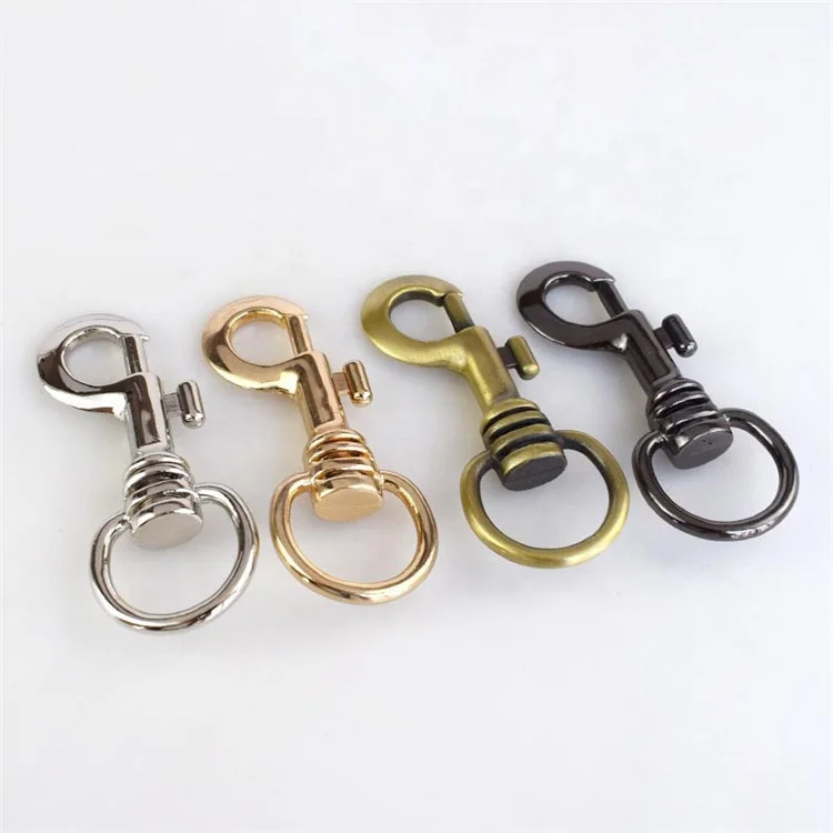 

Meetee AP482 24mm Alloy Swivel Trigger Lobster Clasp Spring Snap Hook Buckles for Bag Strap Key Chain Dog Collar Ring Buckle