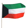 Custom Silk Screen Printed Digital Printed Different Types Different Size 2x3ft 4x6ft 3x5ft Kuwait Flag