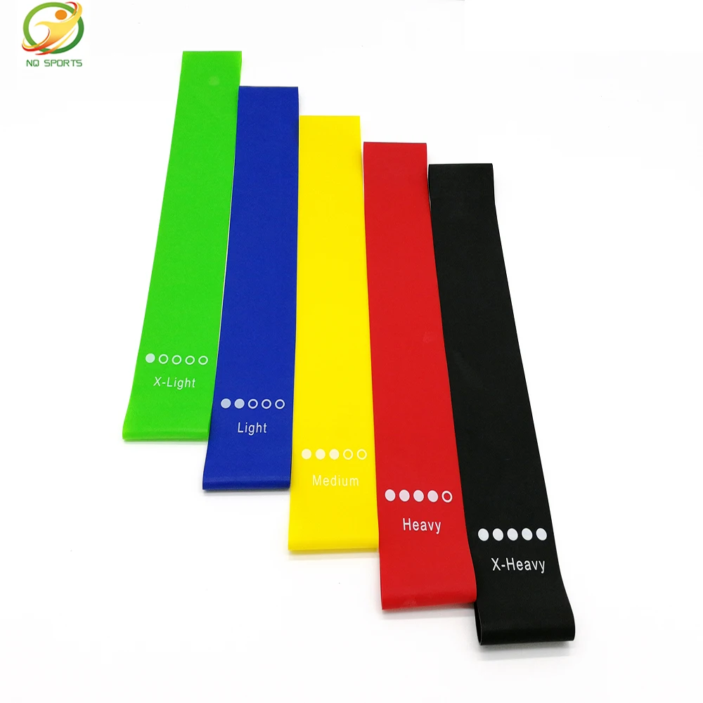 

band logo maker High quality elastic fabric power loops resistance bands for home gym, Panton color customized