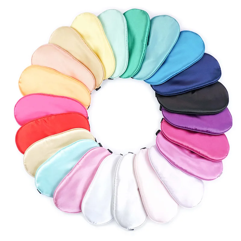 

good quality gel sleep weighte satin 3d silk eye mask mulberry custom logo printing, Customized color
