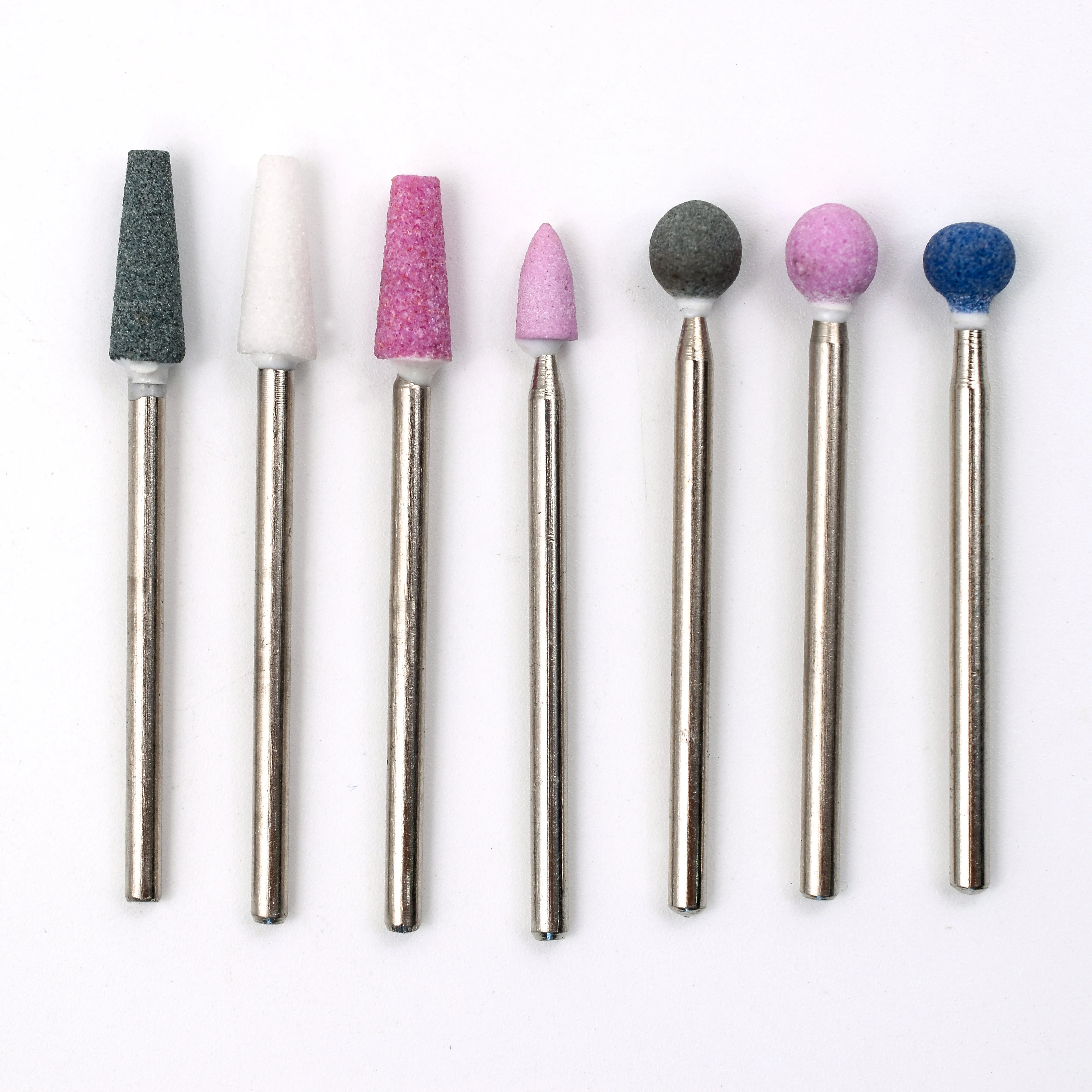 

electric pedicure tool nail stone drill bit for manicure, Green pink blue white