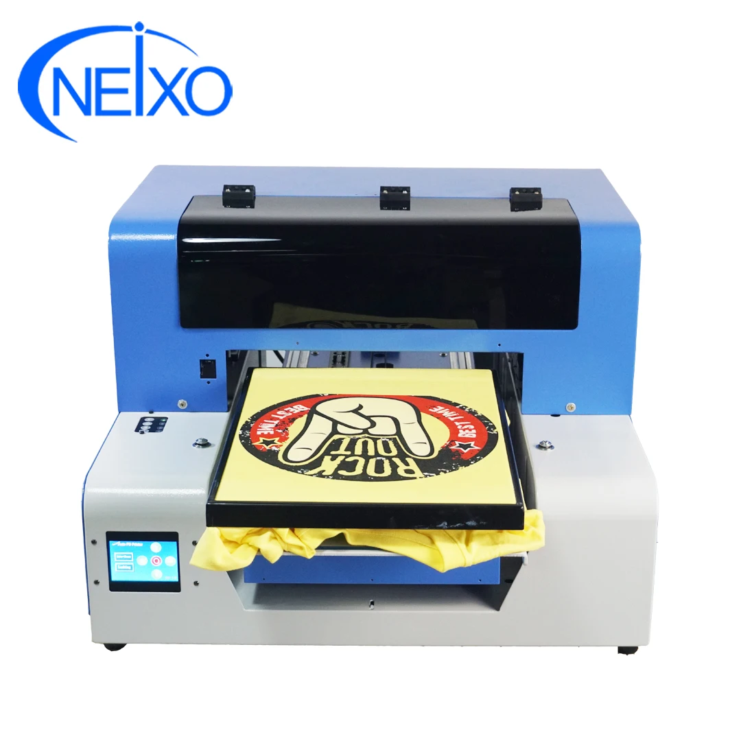 
Small T shirt white ink DTG flatbed printer A3 size 