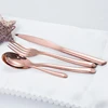 Wholesale 304 Stainless Round Rose Gold Copper Cutlery