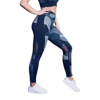 

Custom digital printed workout fitness mesh yoga leggings