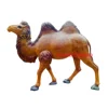 Outdoor Sculpture Garden Ornaments Fiberglass Brown Camel Statue