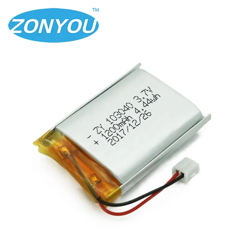 
SZ Rechargeable 103040 1200mAh 3.7V 4.44Wh Li-ion Lithium Ion Polymer Lipo Batteries Battery for Headlamp 