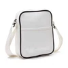 Custom Small white zipper waterproof Shoulder Messenger Bag