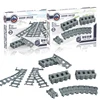 Electric RC car rail train track building block toys straight track curved track diy educational bricks for train accessories