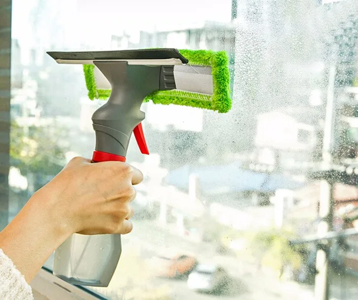 
Window wiper with squeegee & spray bottle window cleaning spray marine window wiper glass cleaning 