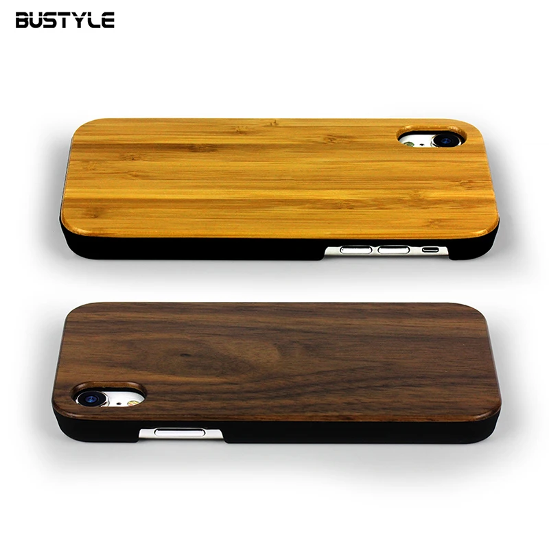 

Blank Natural Real Bamboo Wood Phone Case For iPhone XS Max Mobile Phone Accessories For iPhone 6 7 8 X Wooden Cover For Samsung