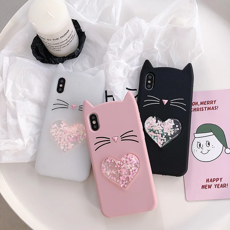 

Cartoon Soft Silicone Liquid Case Shockproof Silicone Back Cover Protective Mobile Phone for iPhone 6/6S/7/8 plus X/XS/XR/XS MAX