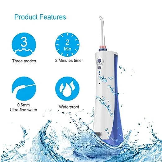 
Free shipping hot sale 1800mA rechargeable traveling dental floss/portable oral irrigator/dental water flosser 