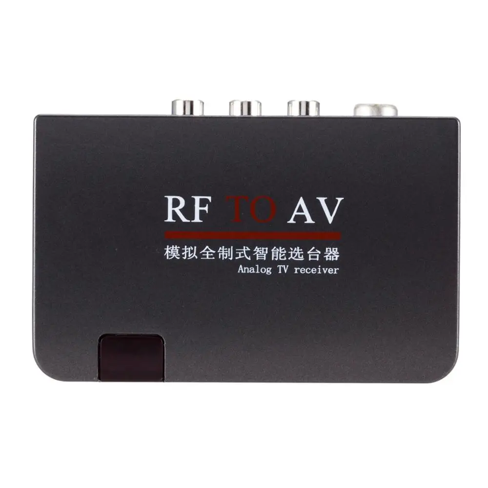 

RF to AV Analog TV Receiver Box Video Converter Adapter+Remote Control AV Cable New Arrival fashion